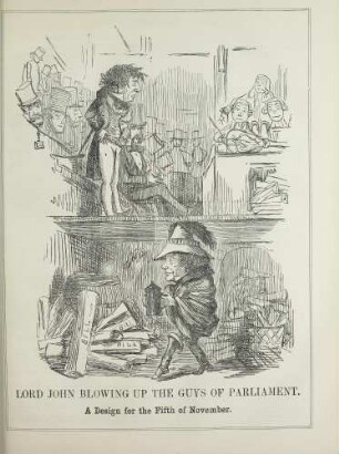 Lord John blowing up the guys of parliament