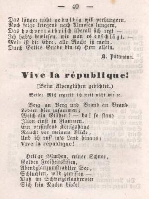 Vive la republique!
