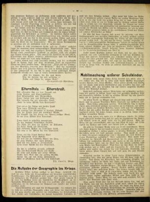 Mobilmachung unserer Schulkinder