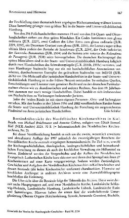 Beständeübersicht des Nordelbischen Kirchenarchives in Kiel, bearb. von Michael Brüchmann und Annette Göhres, redigiert von Ulrich Stenzel, (Informationsheft des Nordelbischen Kirchenarchives, 2) : Kiel, NEK-Archiv, 2005