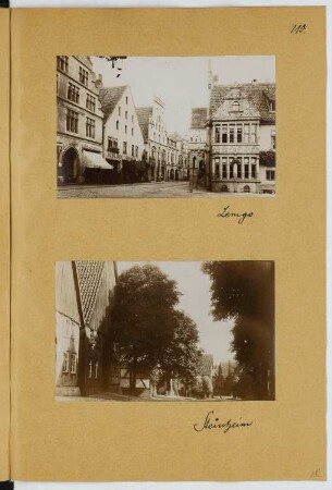 Rathaus, Lemgo / Steinheim: Ansichten (aus: Skizzen- und Fotoalbum 22)
