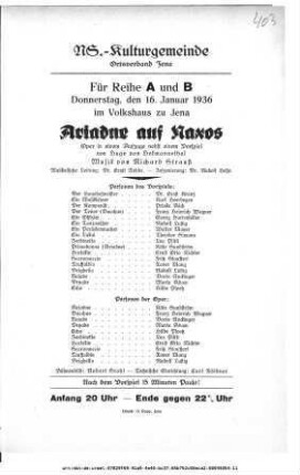 Ariadne auf Naxos