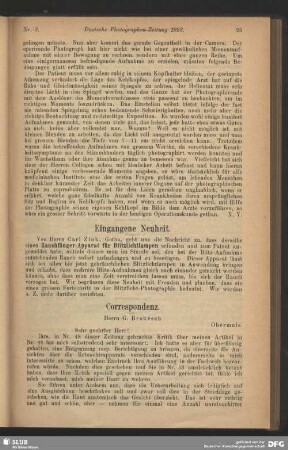 Correspondenz
