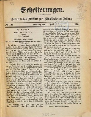 Erheiterungen. 1878,7/12