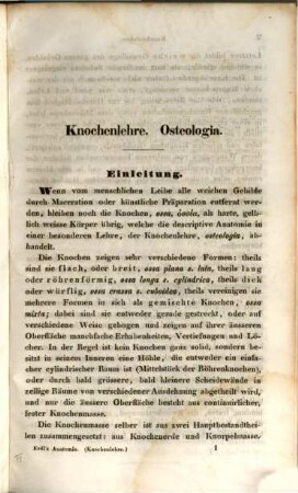 Leitfaden zur Kenntniß des Baues des menschlichen Leibes. 1, Knochenlehre, Bänderlehre, Muskellehre, Eingeweidelehre