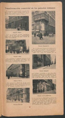Transformación comercial de los palacios romanos