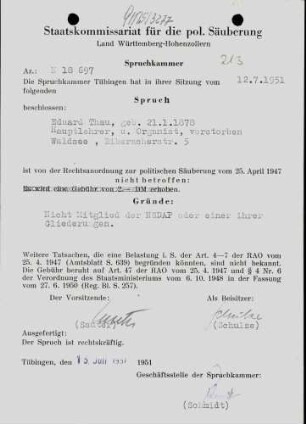 Thau, Eduard