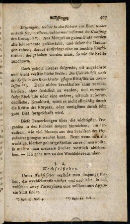 407-427, §. 2. Wechselfieber.