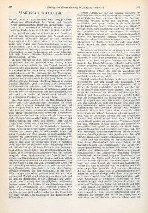 375-377 [Rezension] Gottesdienst und Öffentlichkeit