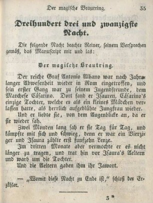 Dreihundert drei und zwanzigste Nacht