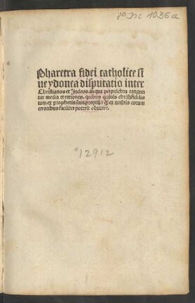 Pharetra fidei catholicae
