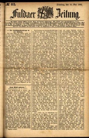 Ausgabe vom Dienstag, den 16. Mai 1882.
