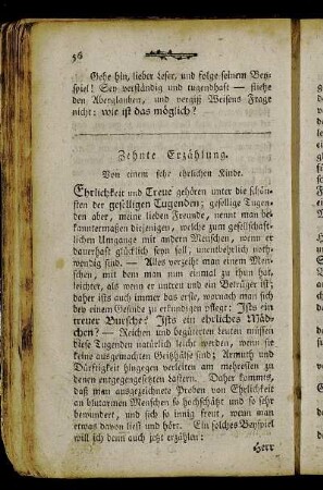 Zehnte Erzählung. Von einem sehr ehrlichen Kinde.