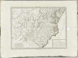Atlas Nouveau: Carte de la Caroline Méridionale et Septentrionale et de la Virginie