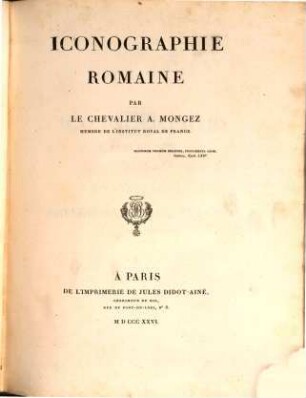 Iconographie romaine. 3, Empereurs, césars, tyrans, et leurs familles ; pt. 2