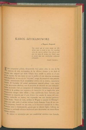 Karol Szymanowski