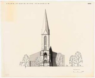 Evangelische Stadtkirche Pforzheim: Ostansicht 1:100