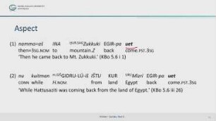 Hittite – Syntax, Part 3: Tense, Aspect, Modality