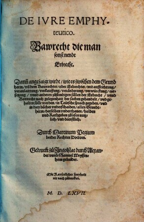 Dienstbarkeiten Stättlicher und bawrischer Erbaigengütter