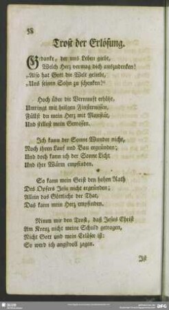 Trost der Erlösung
