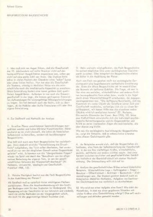 Berufsbezogene Baugeschichte