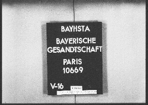 Poirot, A., Kunstmaler in Paris, Rücksendung eines Bildes von der Münchener Gemäldeausstellung