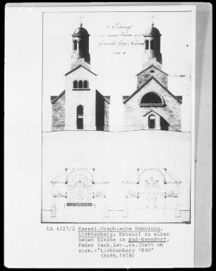 Entwurf zu einer neuen Kirche in Bad Nenndorf