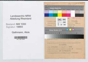 Entnazifizierung Alois Gathmann, geb. 07.06.1914 (Malermeister)