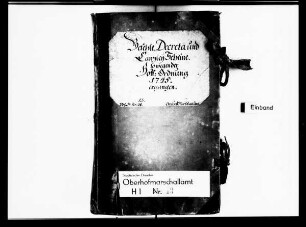 Befehle, Dekrete, Notifikationen und Kanzleischeine zu den Standeserhöhungen