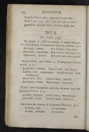 XIV. Du Verbe passif.
