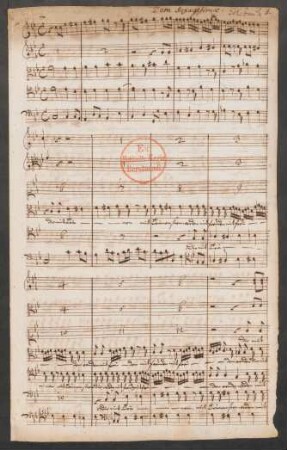 Die mit Tränen säen werden mit Freuden ernten; V (4), Coro, orch, org; c-Moll