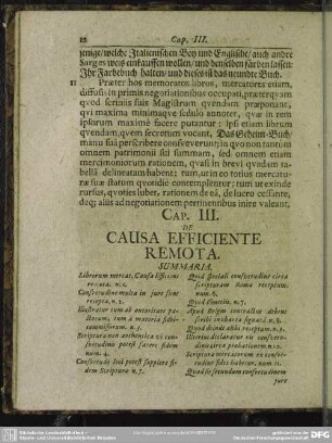 Cap. III. De Causa Efficiente Remota