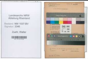 Entnazifizierung Walter Zuehl , geb. 13.07.1887 (Reg.Vermessungsrat)