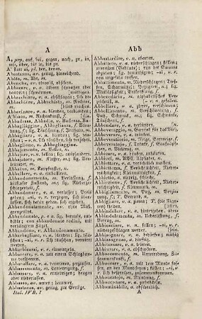 Schul- und Reise-Taschen-Wörterbuch der italienischen und deutschen Sprache, 1. Italienisch-deutscher Theil