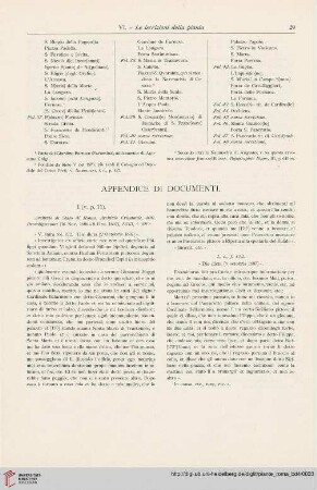 Appendice di documenti