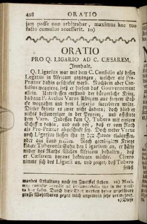 Oratio Pro Q. Ligario Ad C. Cæsarem.