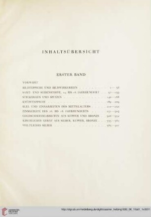 Inhaltsübersicht