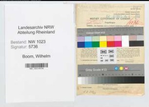 Entnazifizierung Wilhelm Van Den Boom , geb. 26.09.1901 (Landwirt)