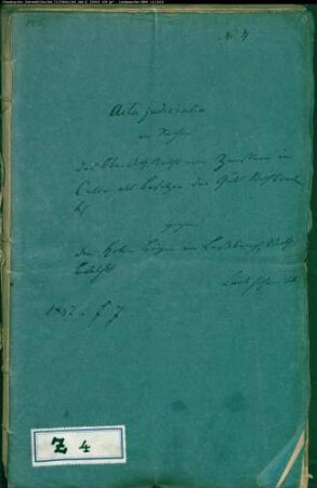 von Zerssen, Oberappellationsgerichtsrat in Celle, Besitzer des Guts Rohbraken gegen Böger in Lassbruch - Laubholen