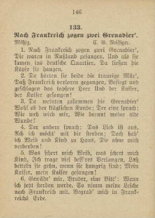 133. Nach Frankreich zogen zwei Grenadier'