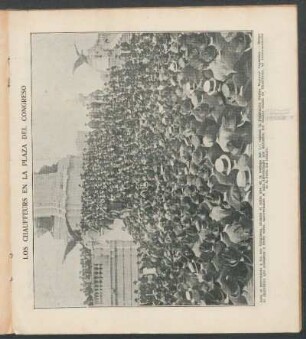 Los chauffeurs en la Plaza del Congreso - [Fotografía]