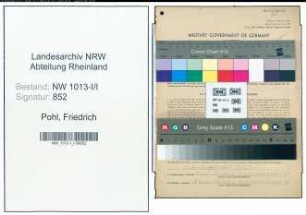 Entnazifizierung Friedrich Pohl , geb. 26.05.1902 (Vorarbeiter)