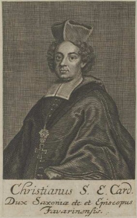 Bildnis Christian August, Herzog zu Sachsen-Zeitz