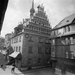 Pößneck. Rathaus am Markt