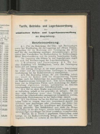 Betriebsordnung.