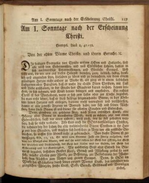 Am I. Sonntage nach der Erscheinung Christi. - Am IV. Sonntage nach der Erscheinung Christi.