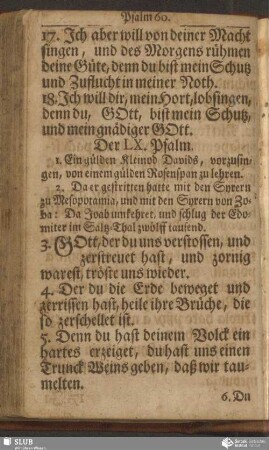 Der LX. Psalm