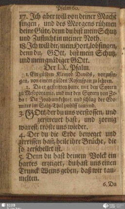 Der LX. Psalm