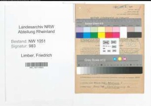 Entnazifizierung Friedrich Limber , geb. 10.09.1895 (Justizbeamter)