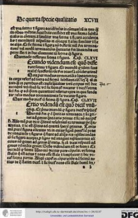 Quomodo differunt forma et figura, capitulum CLXVI.
